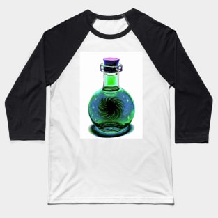 Black hole galaxy potion blue green purple Baseball T-Shirt